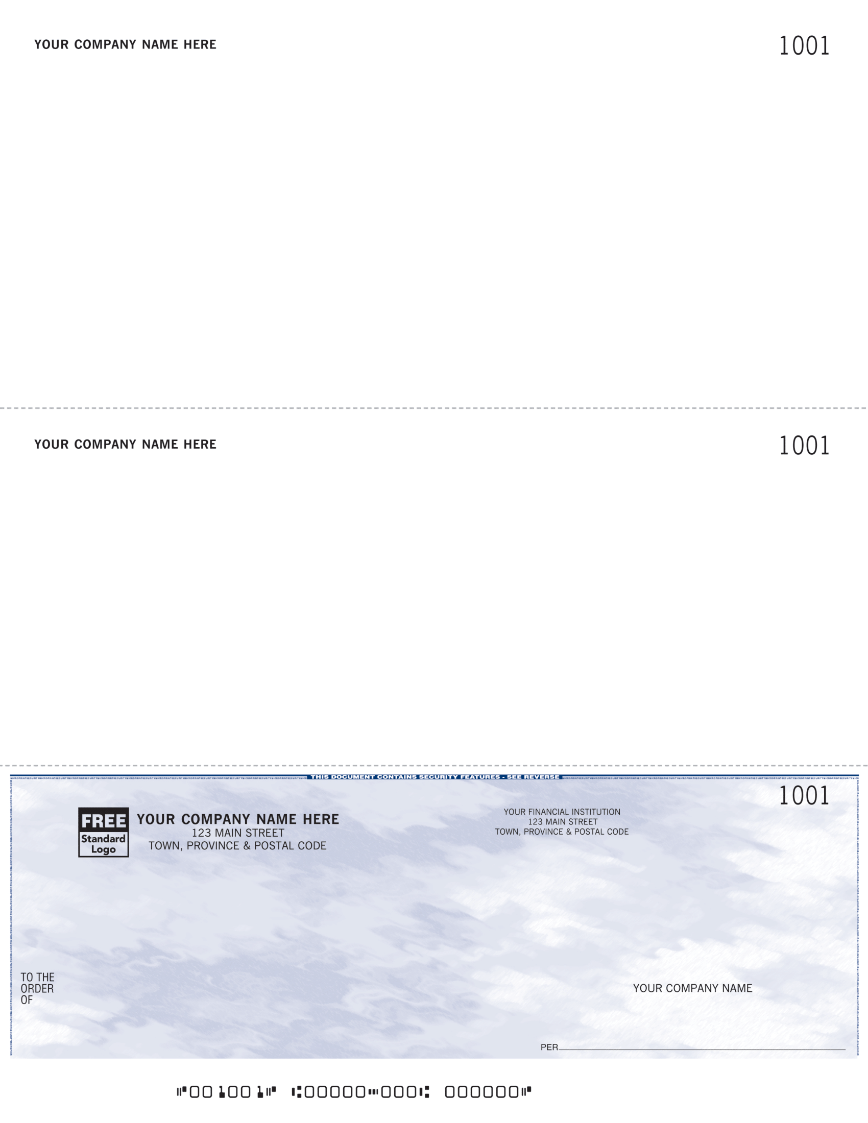 Computer Cheque Style Computer Cheques – Secure Cheques