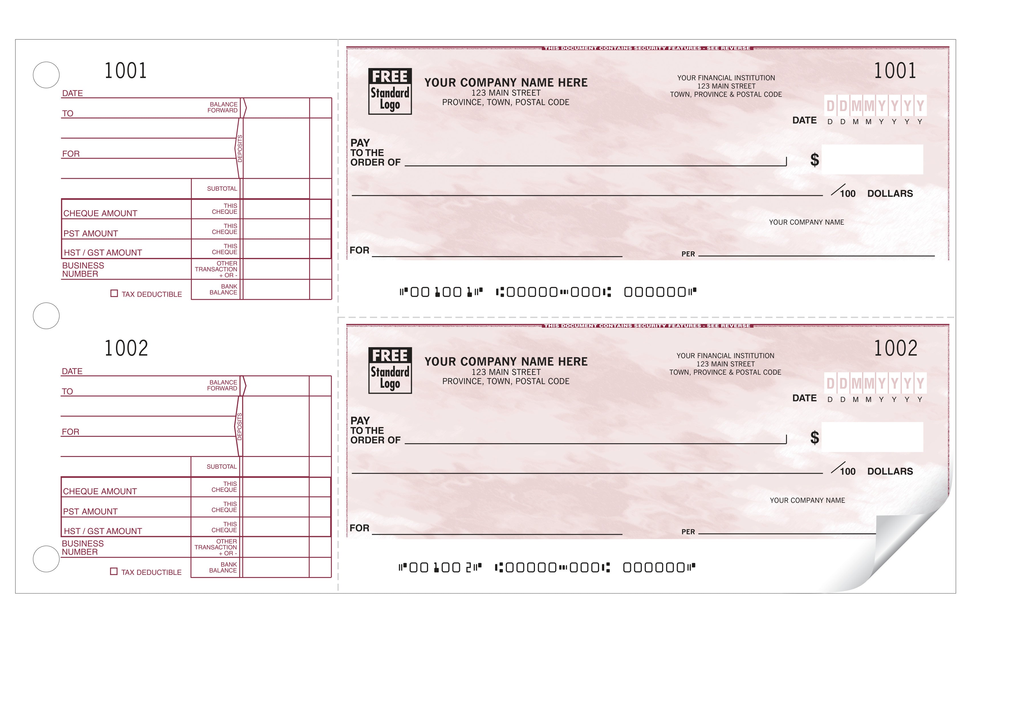 Chequeon Manual Cheques – Secure Cheques