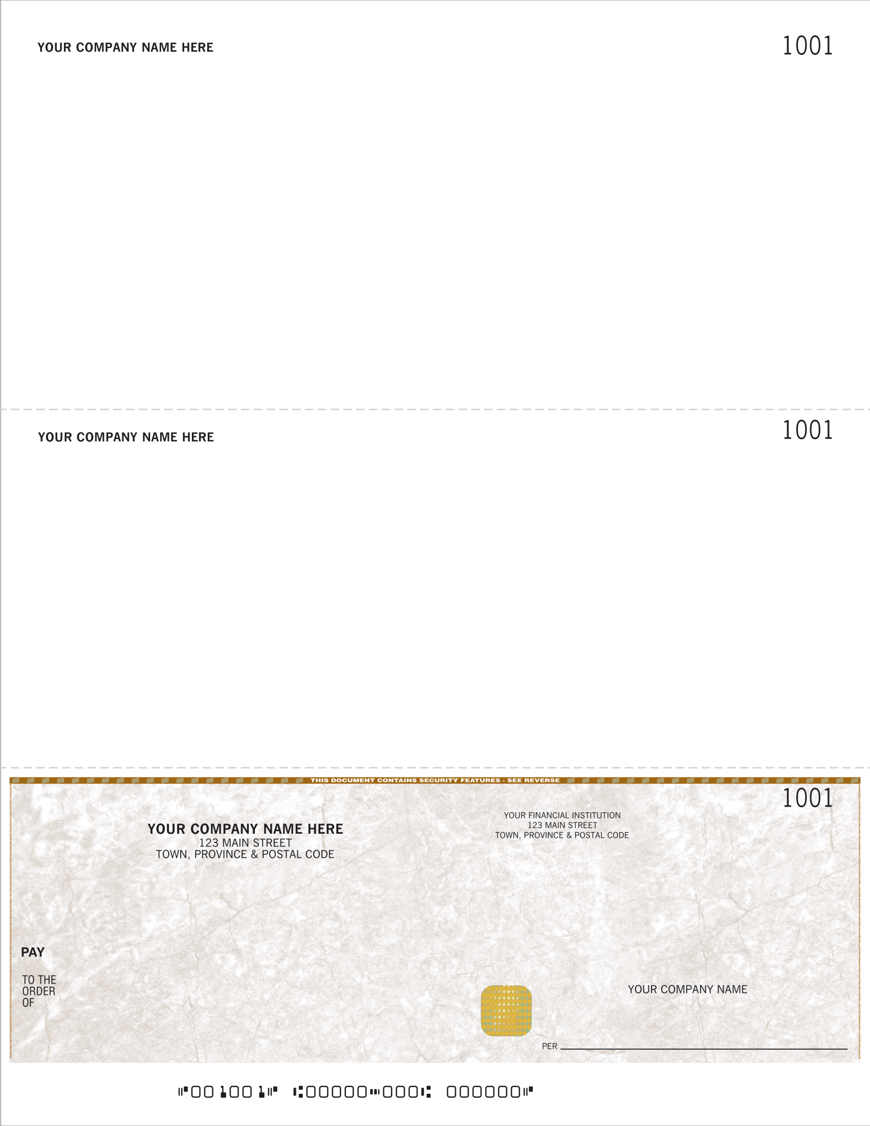 Computer Cheque Style Computer Cheques – Secure Cheques