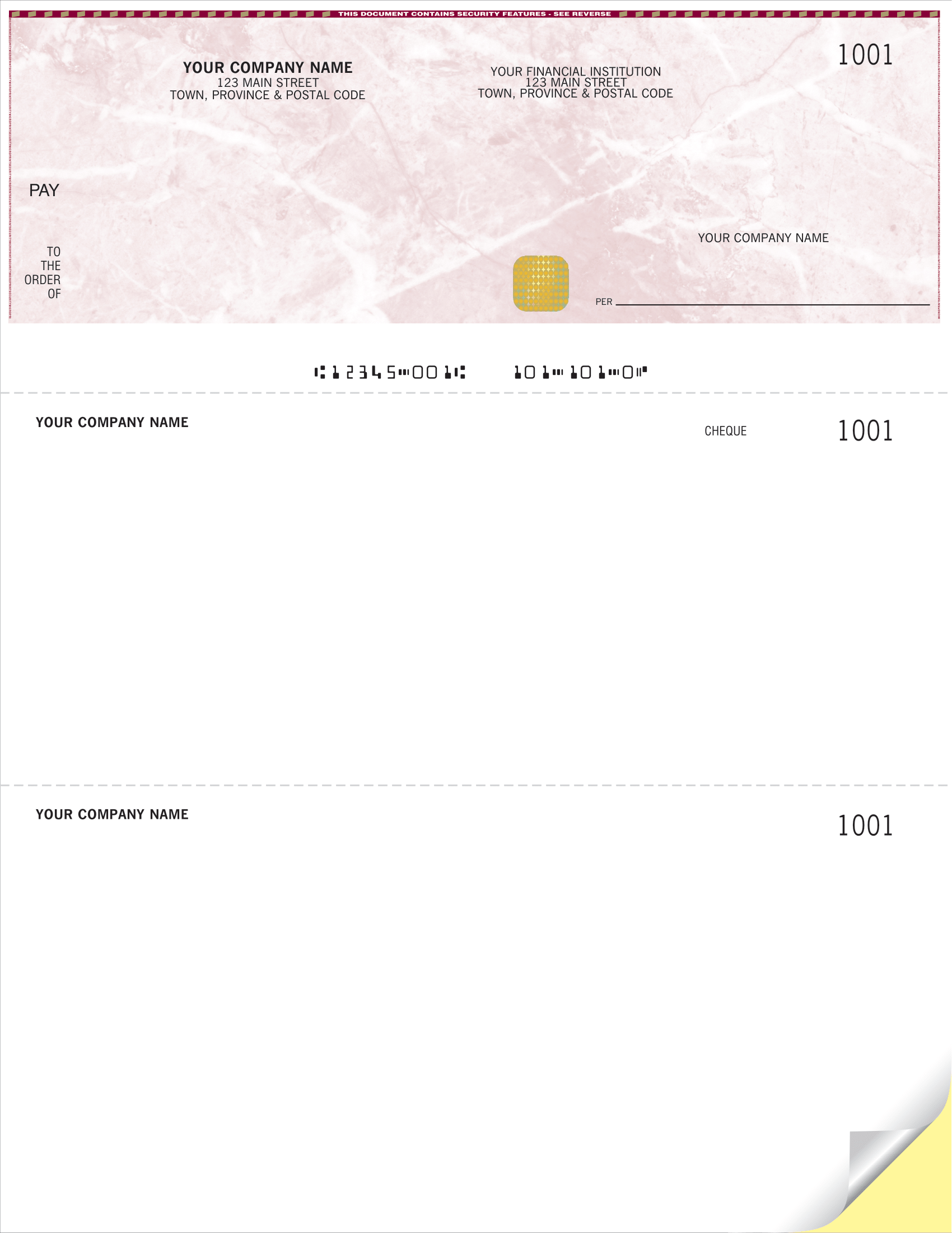 Computer Cheque Style Computer Cheques – Secure Cheques